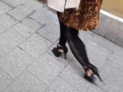 Heels and leggings...delightful afternoon