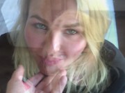 Talked Sexy Step Sister into Sucking Cock Before her Date 3/16