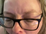 Teen Slut Fucks Herself On Coffee Table While Watching Porn 8/16