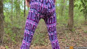 Pee Through Crotchless Panties (Public Nature Trail Piss)