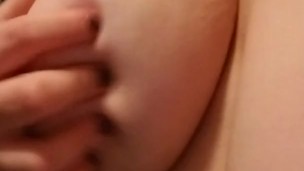 Playing with my tits around the house (9am)