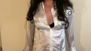 Does satin make your cock hard for me?