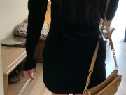 Elite prostitute Eva in a velvet dress 2/16