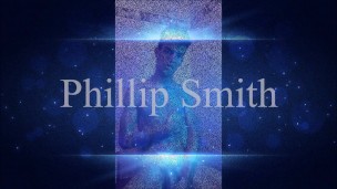 Phillip Smith caressing my soapy body in the colorful bathroom light