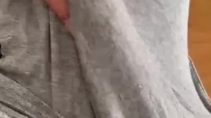 Nice dick in grey sweatpants 