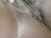 ebony girl masturbates and makes herself cum  14/16