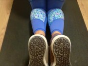 My hot wife after sports training... feet worship, blowjob, cum face, creampie 2/16