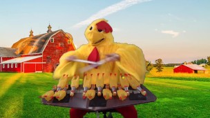 HUGE COCK plays with smaller cocks.