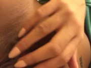 Veronica Rodriguez look a like fingers the hell out of her pussy 4/16