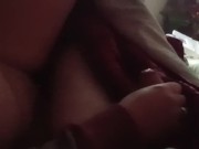 Me & my girl getting freaky at our friends bedroom 10/16