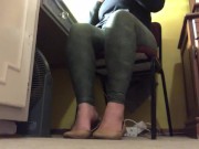 candid shoeplay in flats 6/16