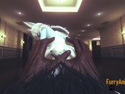 Furry Hentai - Demond Wolf & Artic Fox Hard Sex 13/16