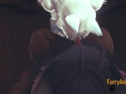 Furry Hentai - Demond Wolf & Artic Fox Hard Sex 3/16
