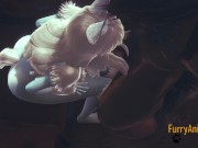 Furry Hentai - Demond Wolf & Artic Fox Hard Sex 4/16