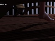 Hentai girl fucks wet pussy with a big dick outdoors at night (Sound) - Part 2 12/16