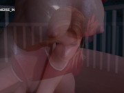 Hentai girl fucks wet pussy with a big dick outdoors at night (Sound) - Part 2 14/16