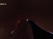 Hentai girl fucks wet pussy with a big dick outdoors at night (Sound) - Part 2 15/16