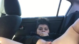 Masturbating in the car 
