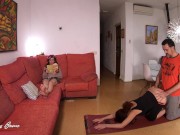 Follando sigilosamente a mi entrenador de yoga frente 3/16