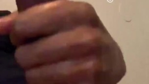 BIG BLACK DICK GETTING JACKED OFF UNTIL IT CUMS @1macmillion