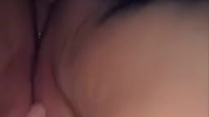 Big dildo in my tight little asshole