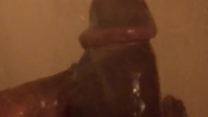 BIG BLACK DICK IN SHOWER (BBC POV) @1macmillion