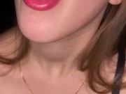 Open mouth gummy swallowing. Underwear  16/16