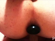 Pregnant Readhead Sub First DAP and ass to mouth 11/16