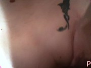 Pregnant Readhead Sub First DAP and ass to mouth 8/16