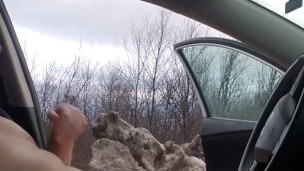Chub jacking off in public 