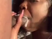 Sucking that Big Uncut Dick Sloppy why his girlfriend  1/16