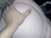 Blond teen blindfolded, tied up, spanked and hard fucked - Rubia vendada, atada, nalgueada! 4/16