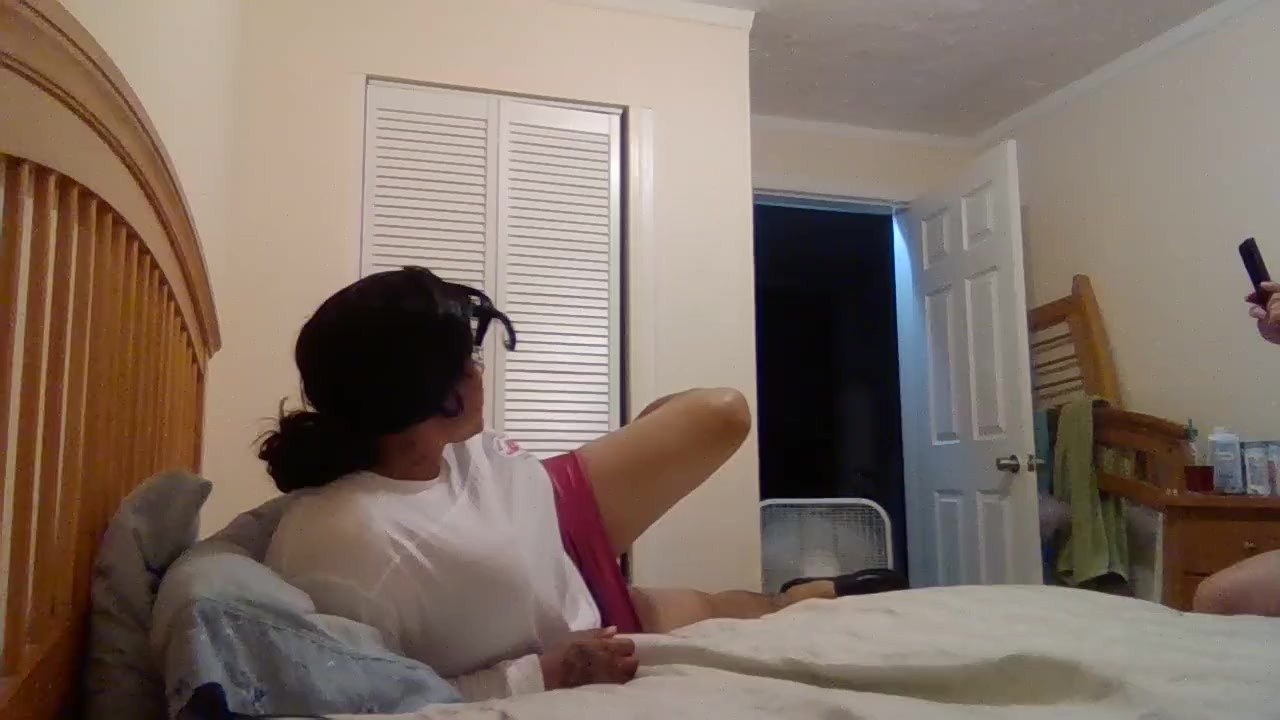 Two crossdressers posing, teasing, and playing with each other - RedTube