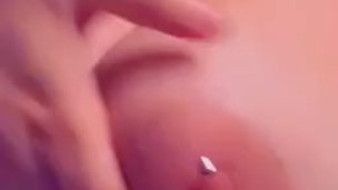 Playing and teasing my nipples 