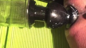 Anal stretching buttplug dildo 