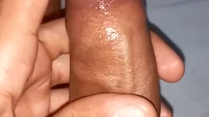 Tocandome mi rica polla.