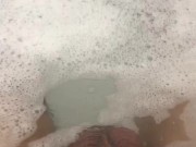 In the shower 
