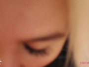 Потрясающий минет крупным планом со спермой в рот 8/16