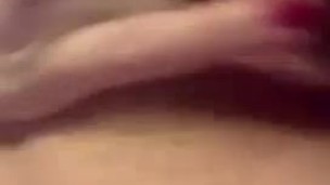 Petite girl Super close up playing listen to how wet I get 