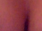 Closeup of my tits bouncing while I ride two cocks 9/16