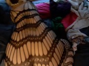 Hot petite tits and ass in body suit  9/16