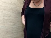 Follow Milf Into Women's Restroom To Pee 14/16