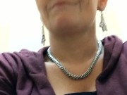 Follow Milf Into Women's Restroom To Pee 7/16