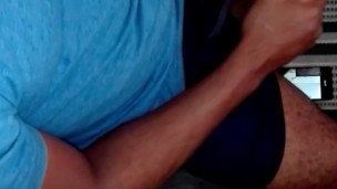 Jerking off with dirty talk and moaning orgasm