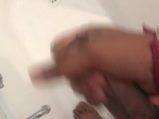 Masturbating in bathroom