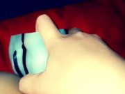 Trying out my brand new huge dildo;) Almost too much to handle  9/16