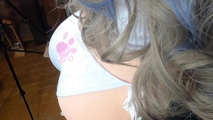 猫の胸穴空きビキニで激ファック