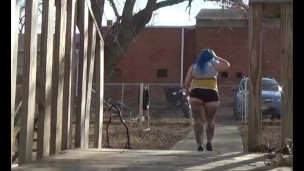 BBW Outside Dirty Legs High Heels FREE PREVIEW