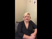 So Joe, Tell Your Wife I Said Hi: Chubby Blonde Gets Horny Telling Hookup Story 1/16