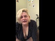 So Joe, Tell Your Wife I Said Hi: Chubby Blonde Gets Horny Telling Hookup Story 16/16